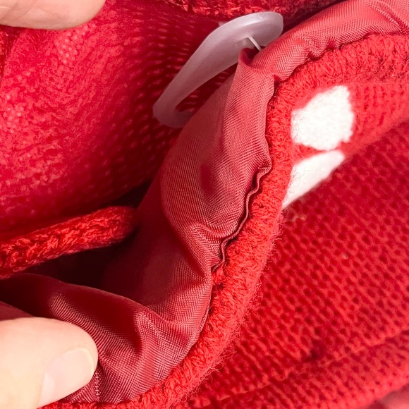 Two Red Knitted Christmas Stocking with S Initial - Picture 4 of 13